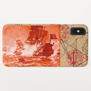 CAPA PARA iPhone XS MAX PIRATAS DE PIRATAS DE NAVIO DE PIRATAS DE PIRATAS 