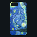 Capa iPhone 8/ 7 PixDezines Van Gogh Starry Night/Rua. Remy<br><div class="desc">A famosa pintura de Van Gogh, "A Noite Estrelada." Pintado durante sua estadia no asilo Remy Santo na década de 1880, van Gogh retratou as colinas rolantes e árvores ciprestes que viu de sua janela. Melhorado digitalmente pela PixDezines. Copyright © 2008-2016 PixDezines.com™ e PixDezines™ em zazzle.com. Todos os direitos reservados....</div>