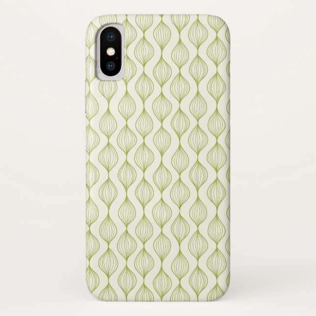 Capa Para iPhone, Case-Mate Plano de fundo verde vertical (Verso)