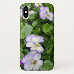 Capa Para iPhone Da Case-Mate Planta de pansos púrpura e branca