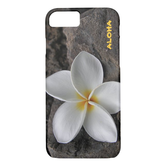 Capa Para iPhone, Case-Mate Plumeria sobre as rochas (Verso)