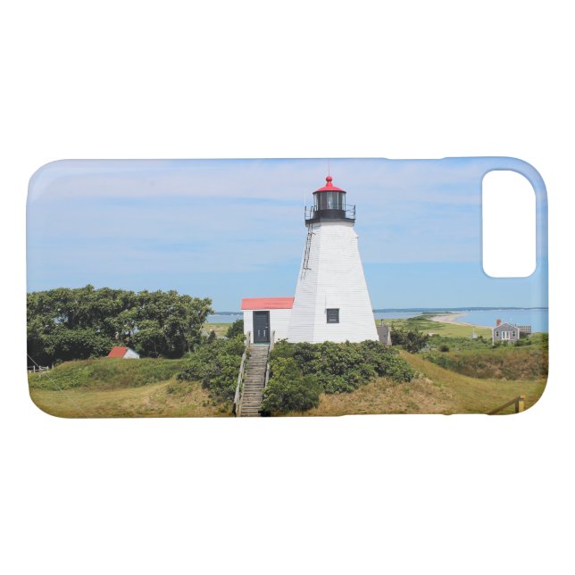 Capa Para iPhone, Case-Mate Plymouth Lighthouse, "The Gurnet" Massachusetts (Verso (Horizontal))