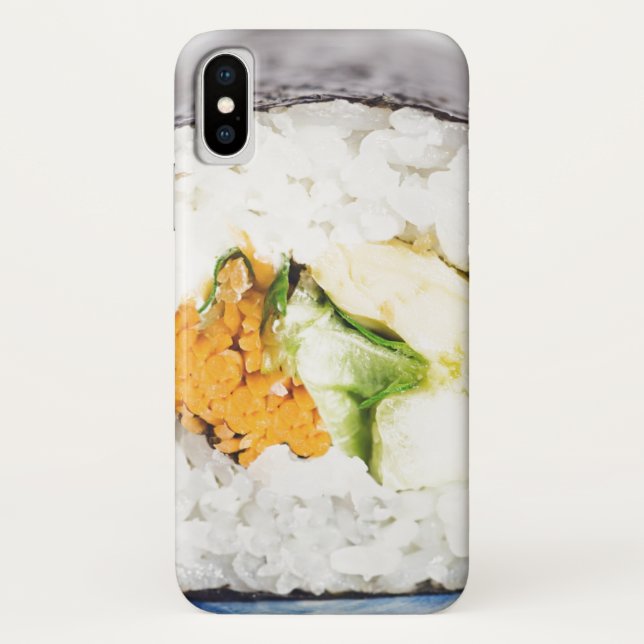Capa Para iPhone, Case-Mate Pó de sushi Peixe e arroz (Verso)