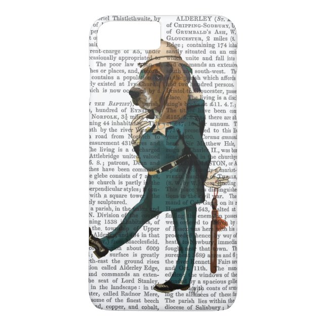 Capa Para iPhone, Case-Mate Polícia de Basset Hound (Verso)