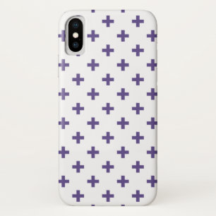 Capa Para iPhone Da Case-Mate Polka ultravioleta cruza em branco