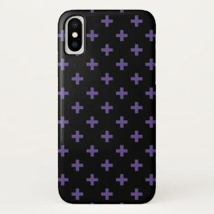 Capa Para iPhone Da Case-Mate Polka ultravioleta cruza em preto