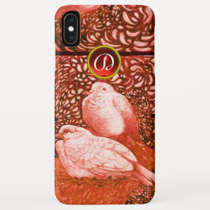 CAPA PARA iPhone DA Case-Mate POMBAS BRANCAS EM MONOGRAMA VERMELHO