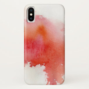 Capa Para iPhone Da Case-Mate Ponto vermelho, pintado mão abstrato da aguarela