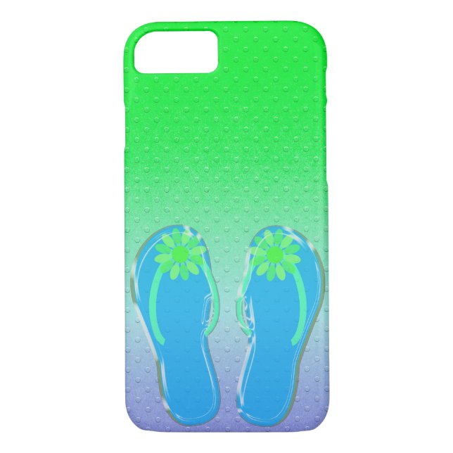 Capa Para iPhone, Case-Mate pontos gravados com flip-flops (Verso)