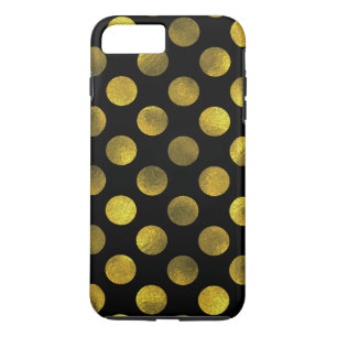 Capa iPhone 8 Plus/7 Plus Pontos Polka Dourados