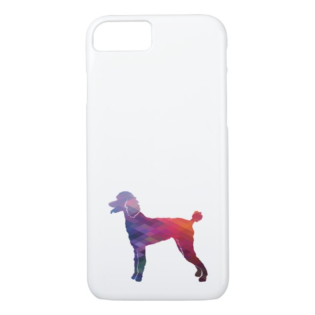 Capa Para iPhone, Case-Mate Poodle Geo Silhouette Purple (Verso)