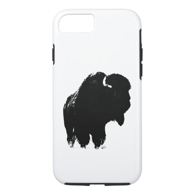 Capa Para iPhone, Case-Mate Pop Art Buffalo Silhouette Tough iPhone 7 Case (Verso)