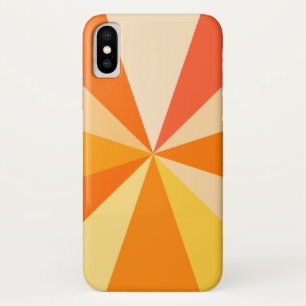 Capa Para iPhone X Pop Art moderno dos anos 60, Raios Geométricos Fun