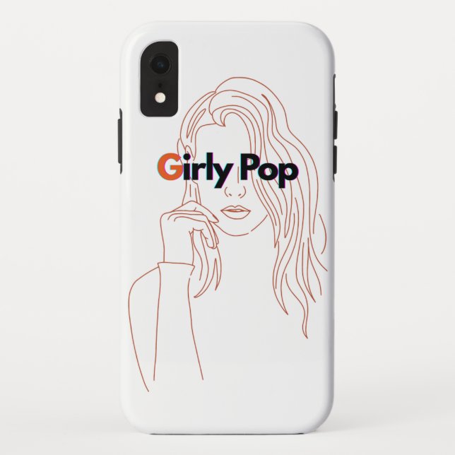Capa Para iPhone, Case-Mate Pop Feminino - Laranja/Marrom  (Verso)