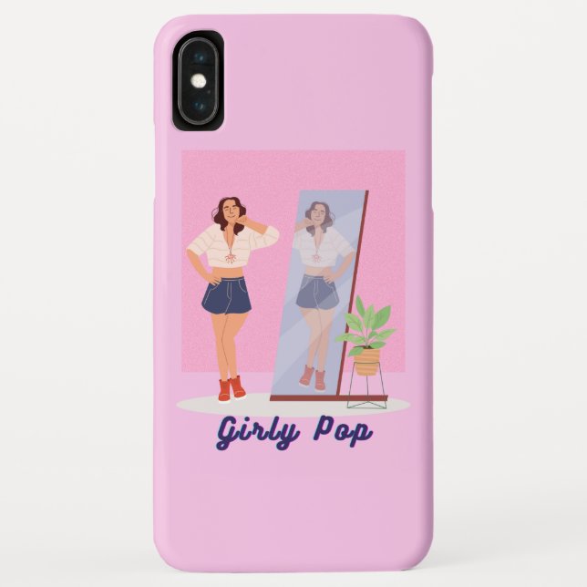 Capa Para iPhone, Case-Mate Pop feminino - rosa (Verso)