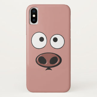 Capa Para iPhone X Porco engraçado