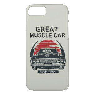 Capa iPhone 8/ 7 Poster de Carro Muscular