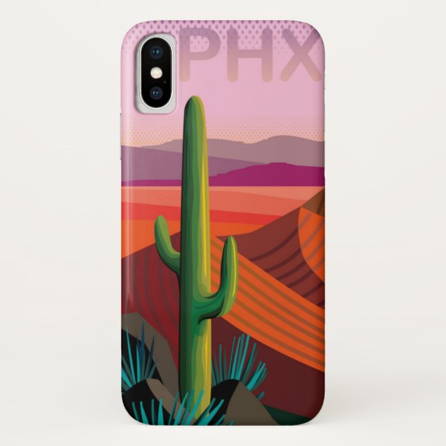 Capa Para iPhone, Case-Mate Poster de viagens da arizona | de Phoenix (Verso)