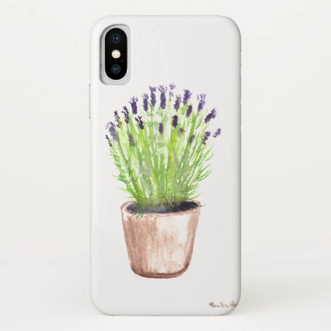 Capa Para iPhone, Case-Mate pote de erva lavanda (Verso)