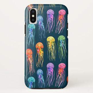 Capa Para iPhone Da Case-Mate Poucas medusa do arco-íris na obscuridade