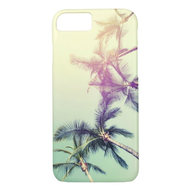 Capa Para iPhone, Case-Mate Praia Tropical Adorável, Palms (Verso)