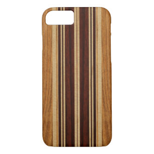 Capa Para iPhone Da Case-Mate Prancha da madeira de Koa do falso de Nalu Lua