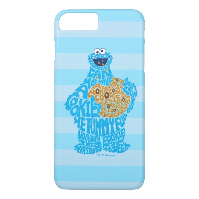 Capa Para iPhone, Case-Mate Preenchimento do Padrão Monstro do Cookie (Verso)