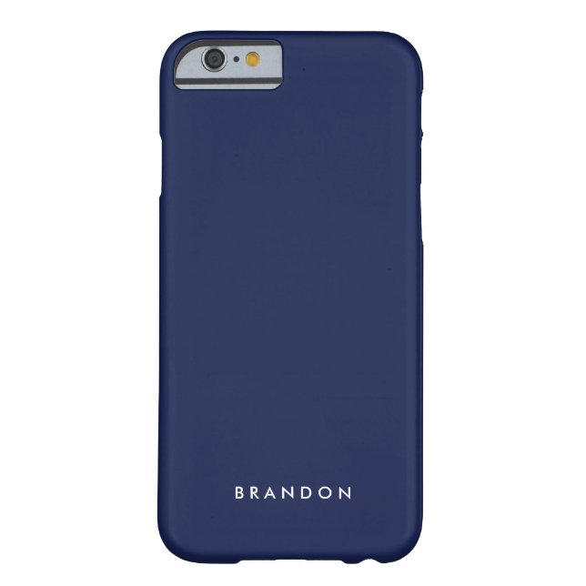 Capa Para iPhone, Case-Mate Presentes Personalizados para Homens Marinho Blue  (Verso)