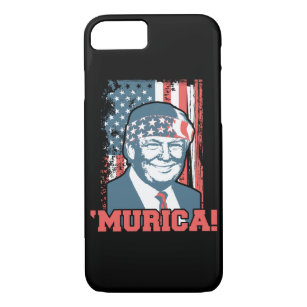 Capa iPhone 8/ 7 Presidente Donald Trump Murica patriótico