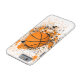 Capa Para iPhone, Case-Mate Preto alaranjado do Splatter da pintura do Grunge (Base)