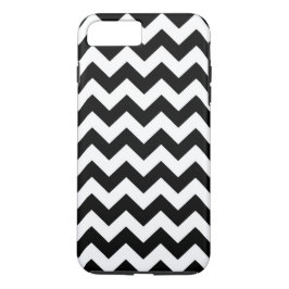 Capa iPhone 8 Plus/7 Plus Preto e Branco Horizontal Zigzag iPhone 8 Plus Cas