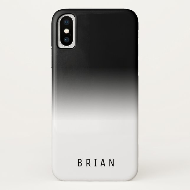 Capa Para iPhone, Case-Mate Preto e branco LEGAL elegante do inclinação (Verso)