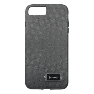 Capa Para iPhone Da Case-Mate Preto Ostrich Leather Procure o iPhone 7 Plus Case