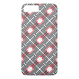 Capa Para iPhone Da Case-Mate Preto Vermelho e Branco Geométrico