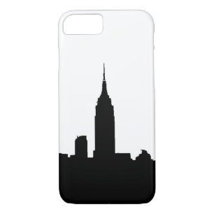 Capa iPhone 8/ 7 Preto White New York Silhouette iPhone 7 Case