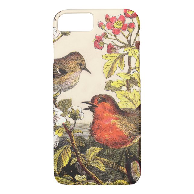 Capa Para iPhone, Case-Mate Primavera Robin Birds Red Birds (Verso)