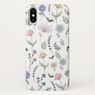Capa Para iPhone Da Case-Mate Primavera Watercolor Doodle Flowers