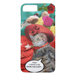 CAPA iPhone 8 PLUS/7 PLUS PRINCESA TATUS DO CAT DA CELEBRIDADE, RED HAT COM