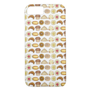 Capa iPhone 8/ 7 Produtos de pastelaria croissant Dinamarquesa Muff