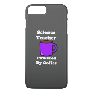 Capa iPhone 8 Plus/7 Plus "Professor de Ciências" Energizado por Café