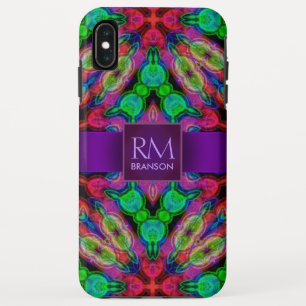 Capa Para iPhone XS Max Psicodélico Batik Monograma iPhone4 Case-Mate™