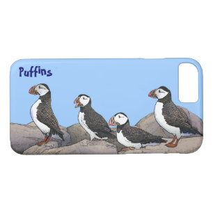 Capa iPhone 8/ 7 Puffins Atlântico