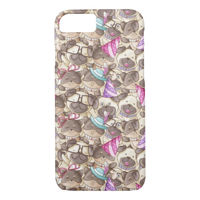 Capa Para iPhone, Case-Mate Pugs de Corte (Verso)