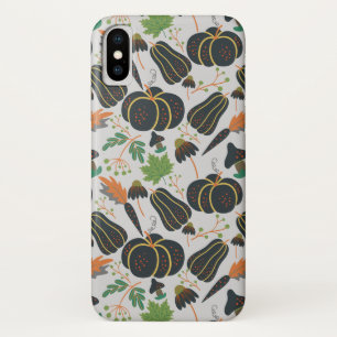 Capa Para iPhone Da Case-Mate Pumpkin - padrão sem costura cenoura preto e branc