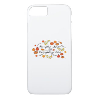 Capa iPhone 8/ 7 Pumpkin Spice E Tudo O Que É Legal - Folhas Do Out