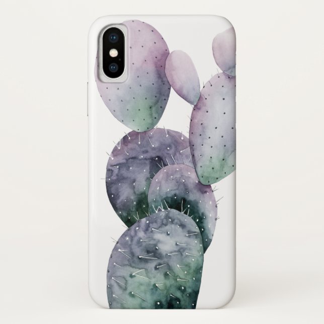 Capa Para iPhone, Case-Mate Purple Cactus (Verso)