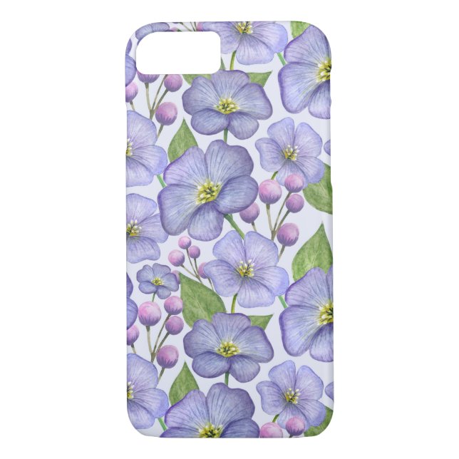 Capa Para iPhone, Case-Mate Purple Floral (Verso)