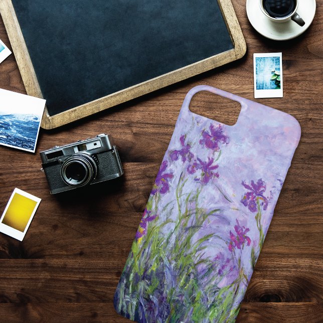 Capa Para iPhone, Case-Mate Purple Irises Floral Claude Monet (Criador carregado)