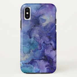 Capa Para iPhone Da Case-Mate Púrpura e Azul Aquarela