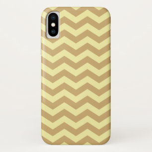 Capa Para iPhone X Putty Cream Neutral Chevrons
